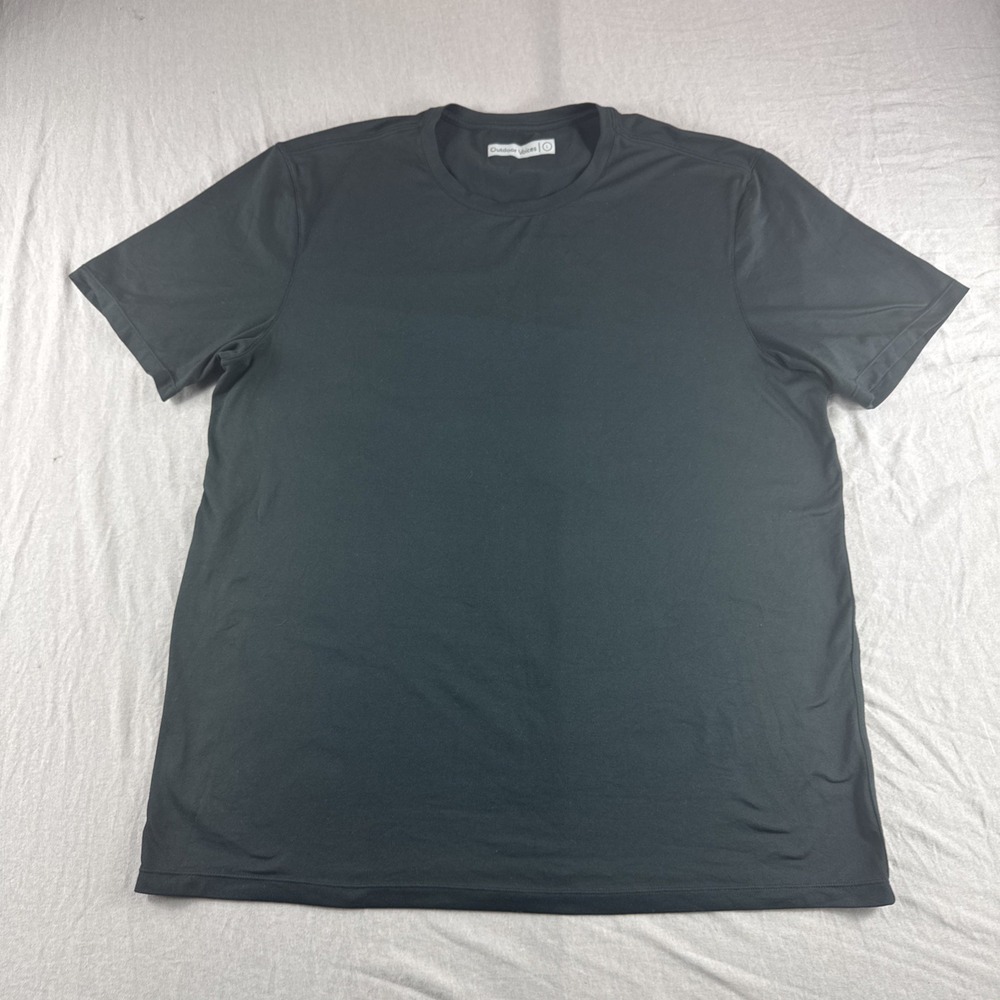 Outdoor Voices Cloudknit Shirt Mens L Black Short Sleeve Running Workout Stretch